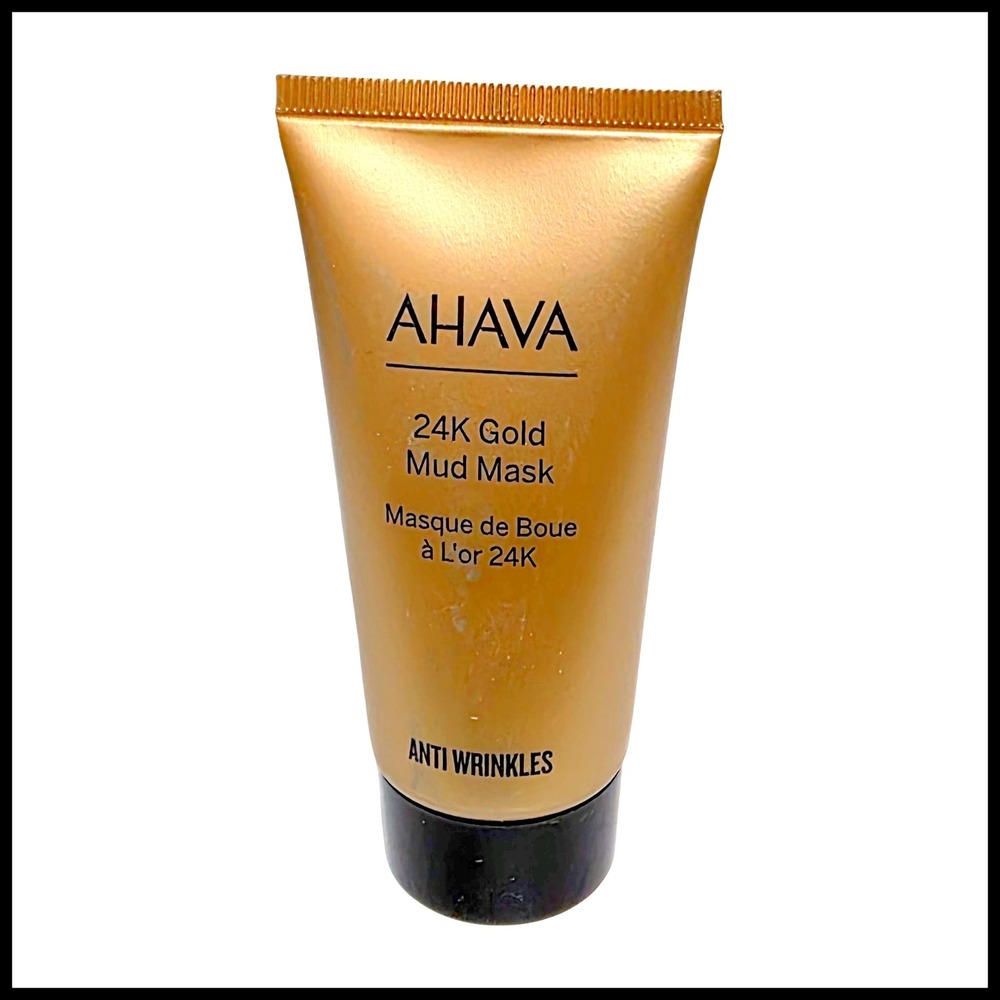 AHAVA 24K Gold Mud Mask Anti Wrinkles Dead Sea Minerals 50ml 1.7 fl oz NEW